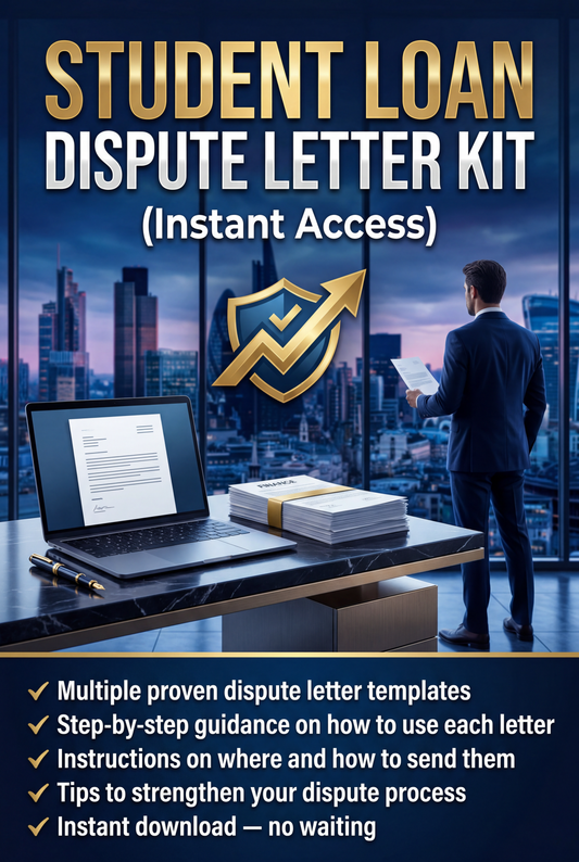 Student Loan Letter Kit (Instant Access) !!!!